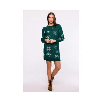 Pulover - Rochie pulover - Craciun model - fir acrilic - One Size - verde