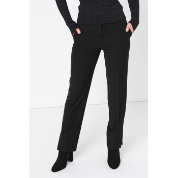 Pantaloni eleganti cu buzunare oblice