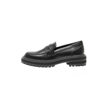 Pantofi loafer lacuiti cu varf rotund