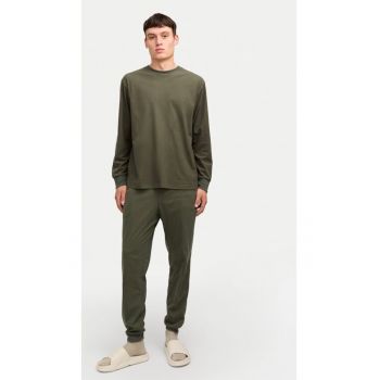 Pijama barbati - Solid 12268536 - Verde - Poliester