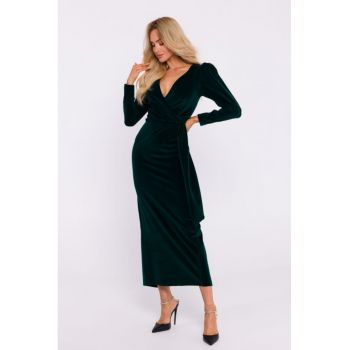 Rochie de seara maxi din velur -