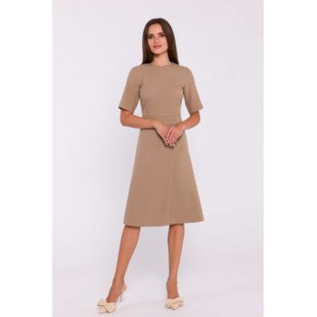 Rochie trapez cu pliuri -