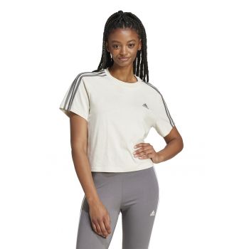 Tricou crop lejer de bumbac Essentials