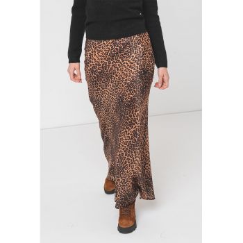 Fusta maxi cu animal print