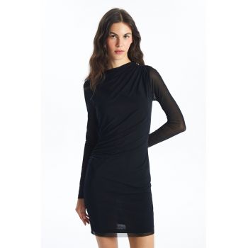 Rochie mini bodycon cu model drapat