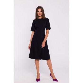 Rochie trapez cu pliuri -