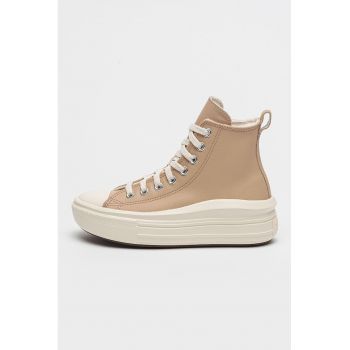 Tenisi flatform din piele Chuck Taylor All Star