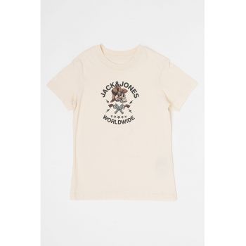 Tricou de bumbac cu imprimeu Seven