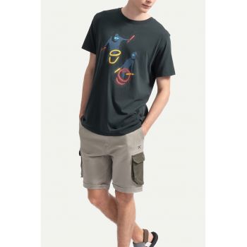 Tricou unisex din bumbac cu imprimeu grafic