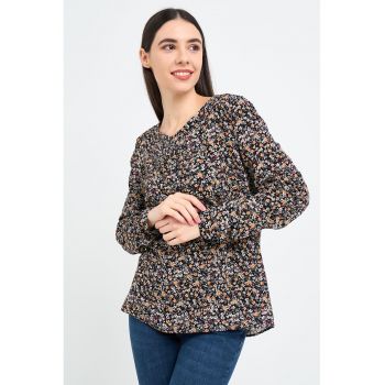 Bluza cu imprimeu floral