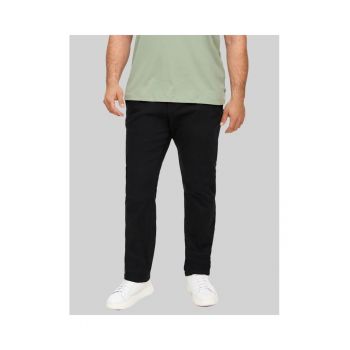 Pantaloni chino barbati big sizes - Detroit - croiala Regular fit - Big Sizes - Negru - L32