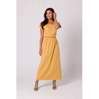 Rochie maxi cu elastic in talie -