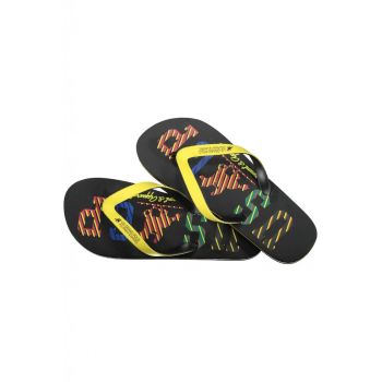 Slapi flip flop barbati cu imprimeu cu logo - Multicolor