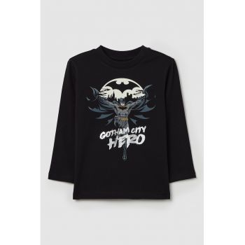 Bluza de bumbac cu imprimeu Batman