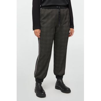 Pantaloni regular fit cu snururi de ajustare