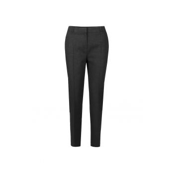 Pantaloni conici cu pliu frontal Gri - 2XL