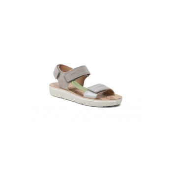 Sandale Fete - 302538966 - Piele naturala - Gri