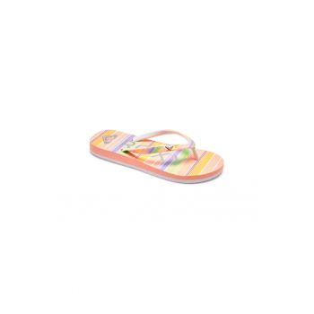 Papuci flip-flop fete - 301819622 - Textil - Bej