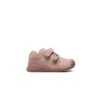 Pantofi 241107 B777-B Roz - Piele naturala