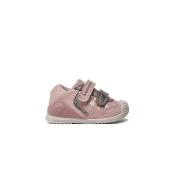 Sneakers 241103 B159-B Roz - Piele lacuita