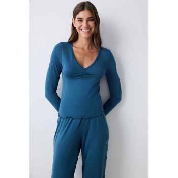 Bluza slim-fit de pijama