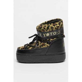 Ghete slip-on cu animal print