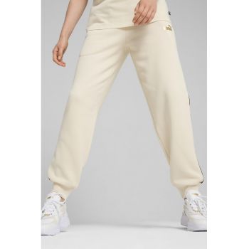 Pantaloni de trening cu vipusca contrastanta 685296