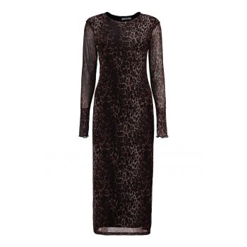 Rochie creion lunga cu animal print