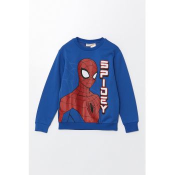 Bluza de trening din amestec de bumbac cu imprimeu Spiderman