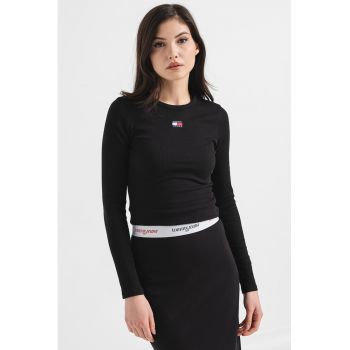 Bluza slim-fit din bumbac