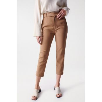 Pantaloni chino slim fit crop