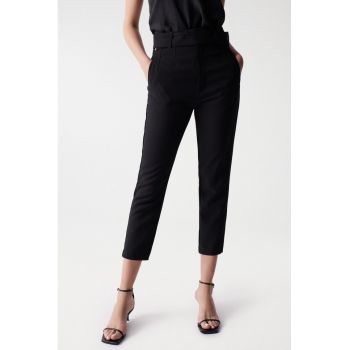 Pantaloni chino slim fit crop