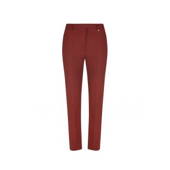 Pantaloni clasici din amestec de lana - Burgundy