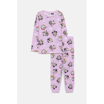 Pijama cu pantaloni lungi si tematica de Craciun Mickey Mouse&Friends