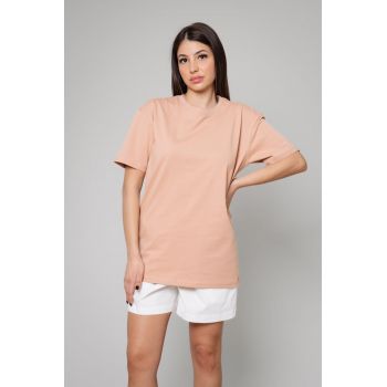 Tricou Femei Heavy Oversized Pink Pink