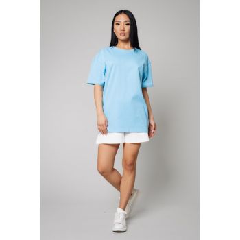 Tricou Femei Heavy Oversized Sky Blue Albastru deschis