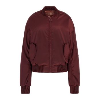 Jacheta bomber cu aspect de satin