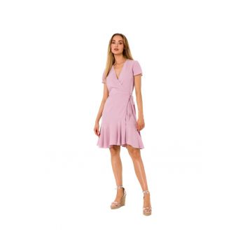 Rochie mini dama - Made of Emotion - Horro - roz creponat