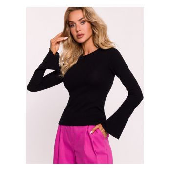 Bluza dama - bumbac - maneci lungi - negru