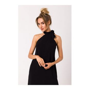 Made of Emotion Rochie midi pentru femei Gwenhwynna M736 neagră