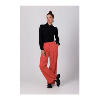 Pantaloni culottes pentru femei - Bongroen - caramida rosie