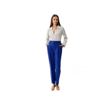 Pantaloni eleganti de dama - Anigran - Albastru inchis