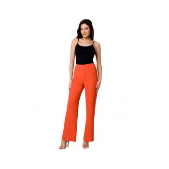 Pantaloni eleganti de dama - Elizarne - coral