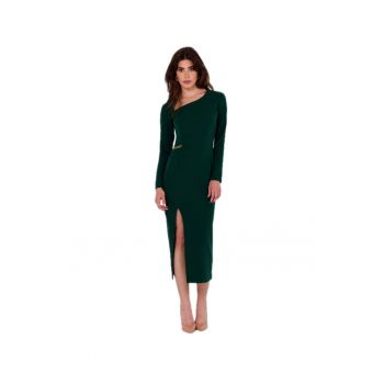 Rochie dama asimetrica - Carr - verde inchis