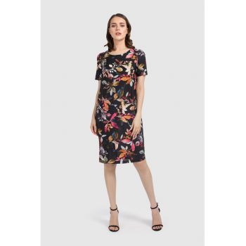 Rochie midi cu model floral