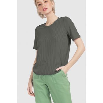 Tricou relaxed fit striat