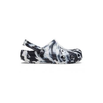 Saboti slingback cu imprimeu abstract Classic Marble