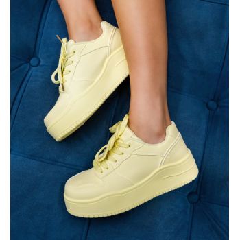 Sneakers dama Kramy Galbeni