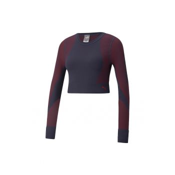 Bluza elastica fara cusaturi cu tehnologie dryCELL pentru antrenament