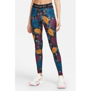 Colanti cu imprimeu floral si Dri-FIT - pentru fitness Icon Clash